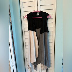 Vocal Black Vest with Pink Trim